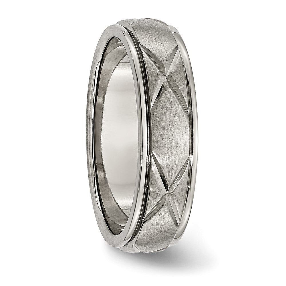 Titan X Design 6mm Satiniert Ring