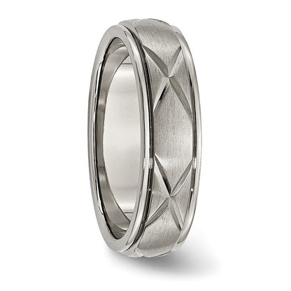 Titan X Design 6mm Satiniert Ring