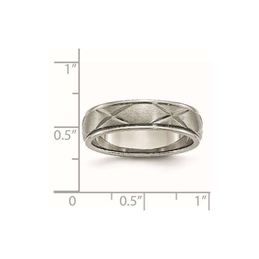 Titan X Design 6mm Satiniert Ring