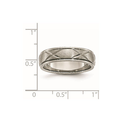 Titan X Design 6mm Satiniert Ring