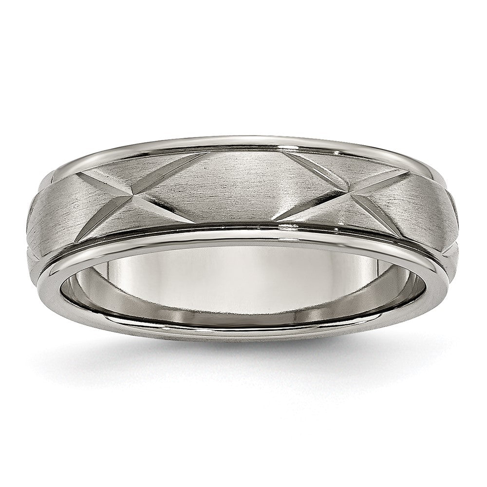 Titan X Design 6mm Satiniert Ring