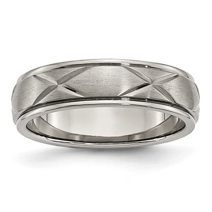 Titan X Design 6mm Satiniert Ring