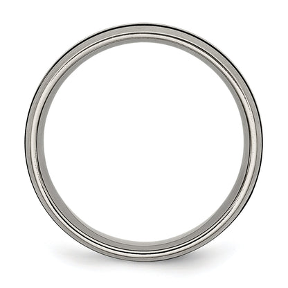Titan Emailliert 8mm Satiniert Ring