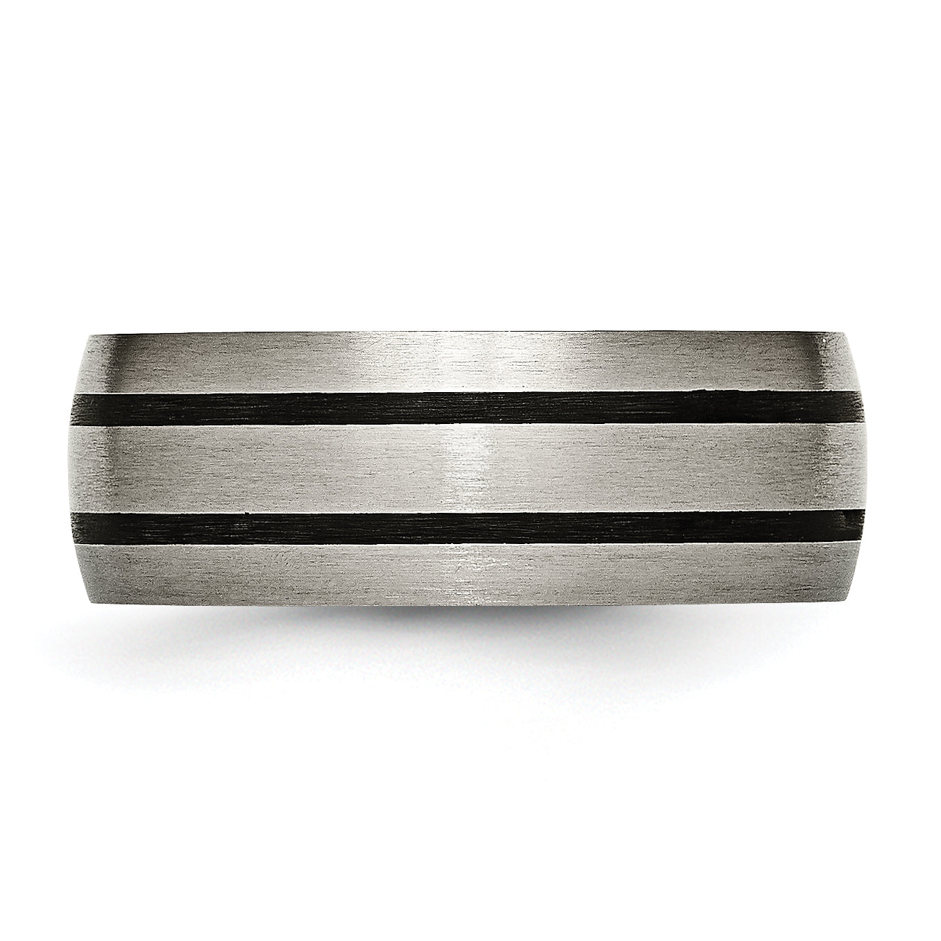 Titan Emailliert 8mm Satiniert Ring