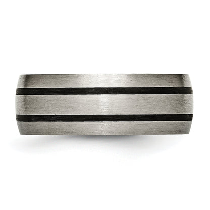 Titan Emailliert 8mm Satiniert Ring