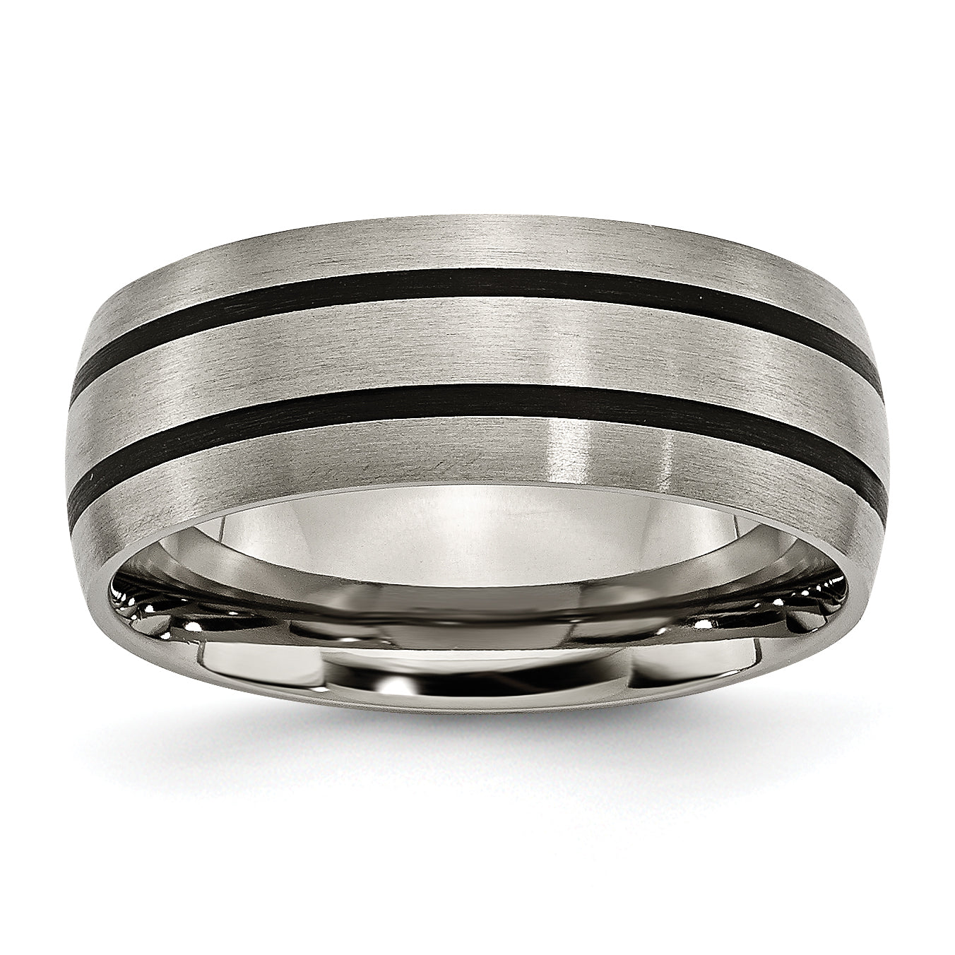 Titan Emailliert 8mm Satiniert Ring