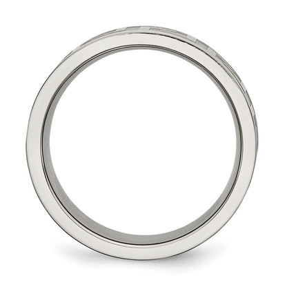 Titan Greek Key 8mm Satiniert & Poliert Ring