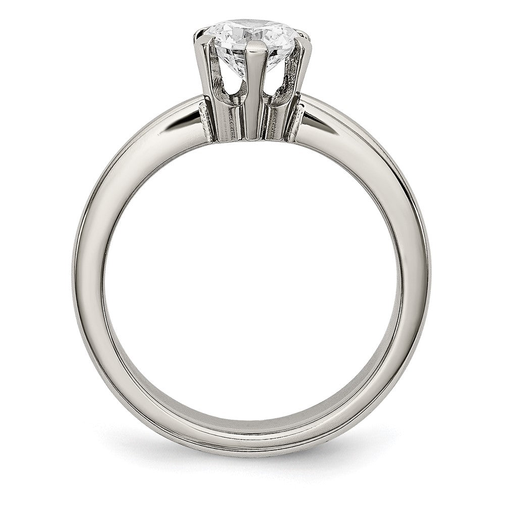 Titan Zirkonia Ring (size 6 Nur)