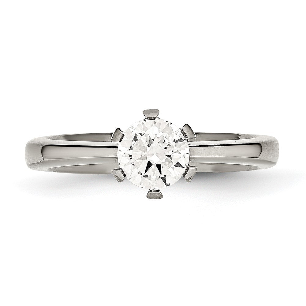 Titan Zirkonia Ring (size 6 Nur)