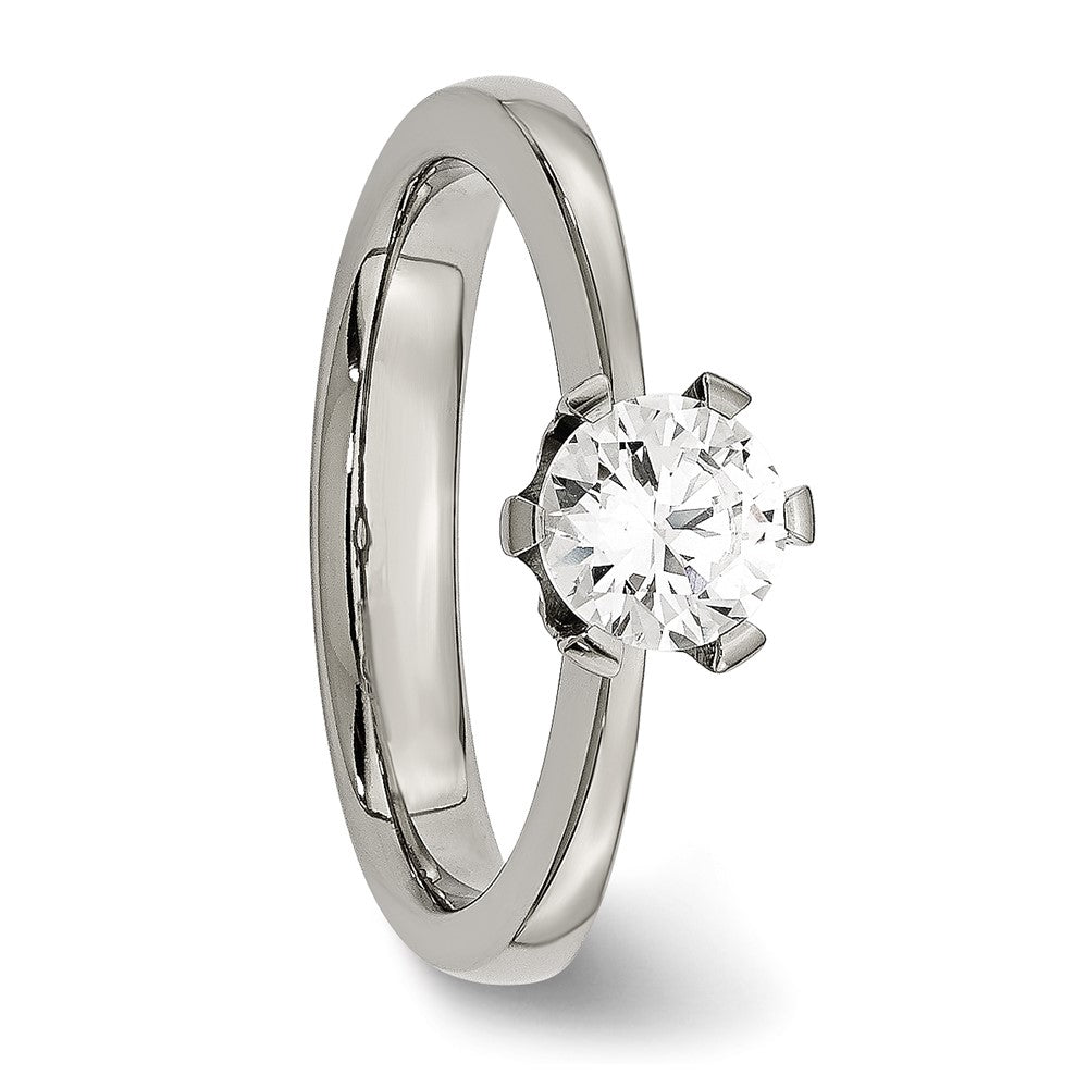 Titan Zirkonia Ring (size 6 Nur)
