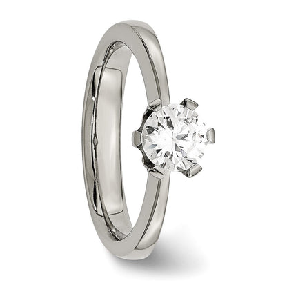 Titan Zirkonia Ring (size 6 Nur)
