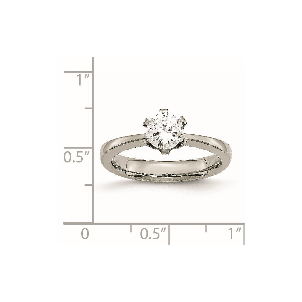 Titan Zirkonia Ring (size 6 Nur)