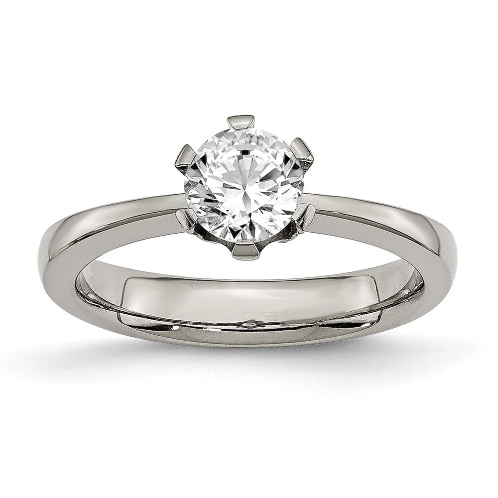 Titan Zirkonia Ring (size 6 Nur)