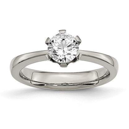 Titan Zirkonia Ring (size 6 Nur)