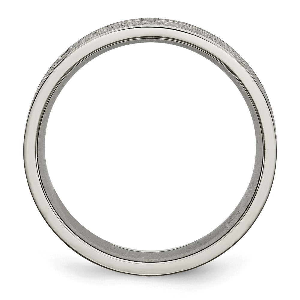 Titan Gerillt 6mm Gebürstet Ring