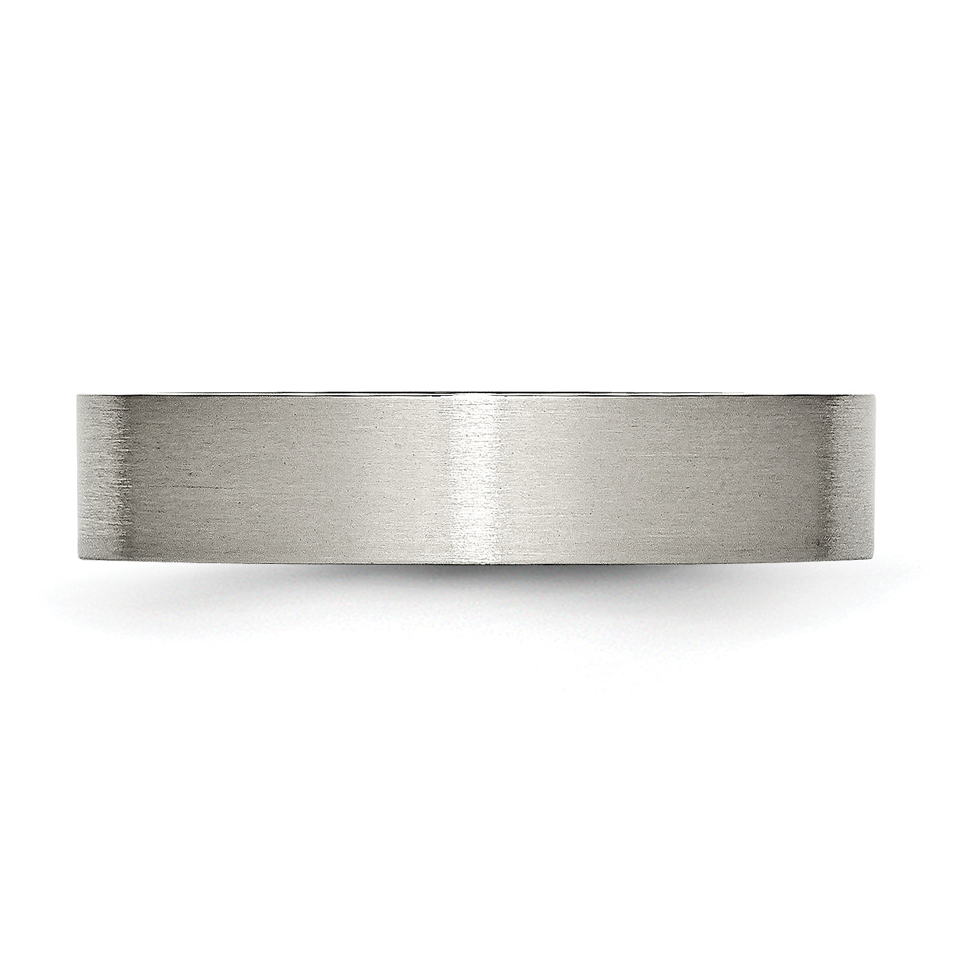 Titan Flach 5mm Gebürstet Ring