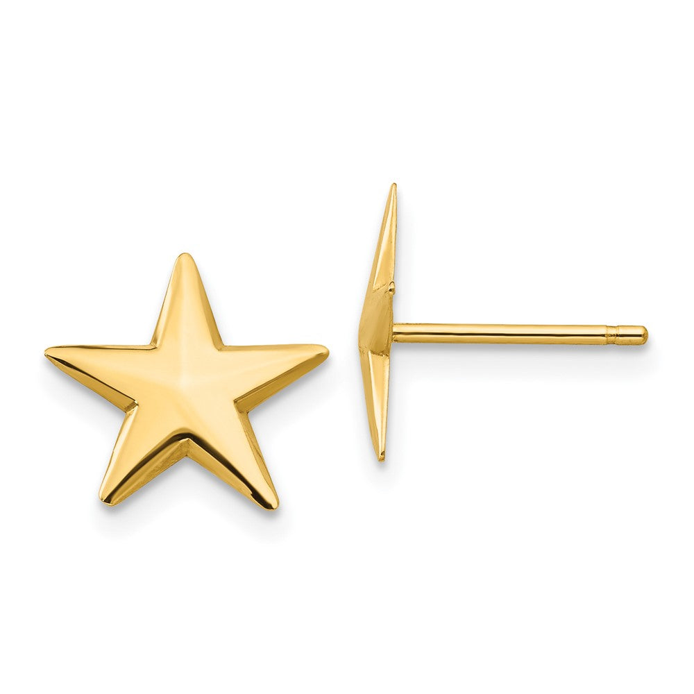 14K Gelbgold Nautical Stern Ohrstecker