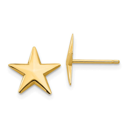 14K Gelbgold Nautical Stern Ohrstecker