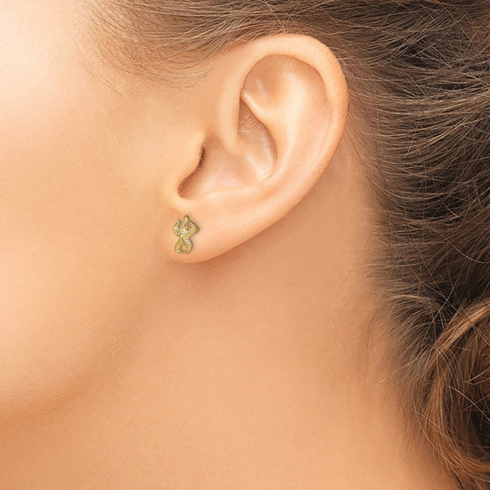 14K Gelbgold Seestern Ohrstecker