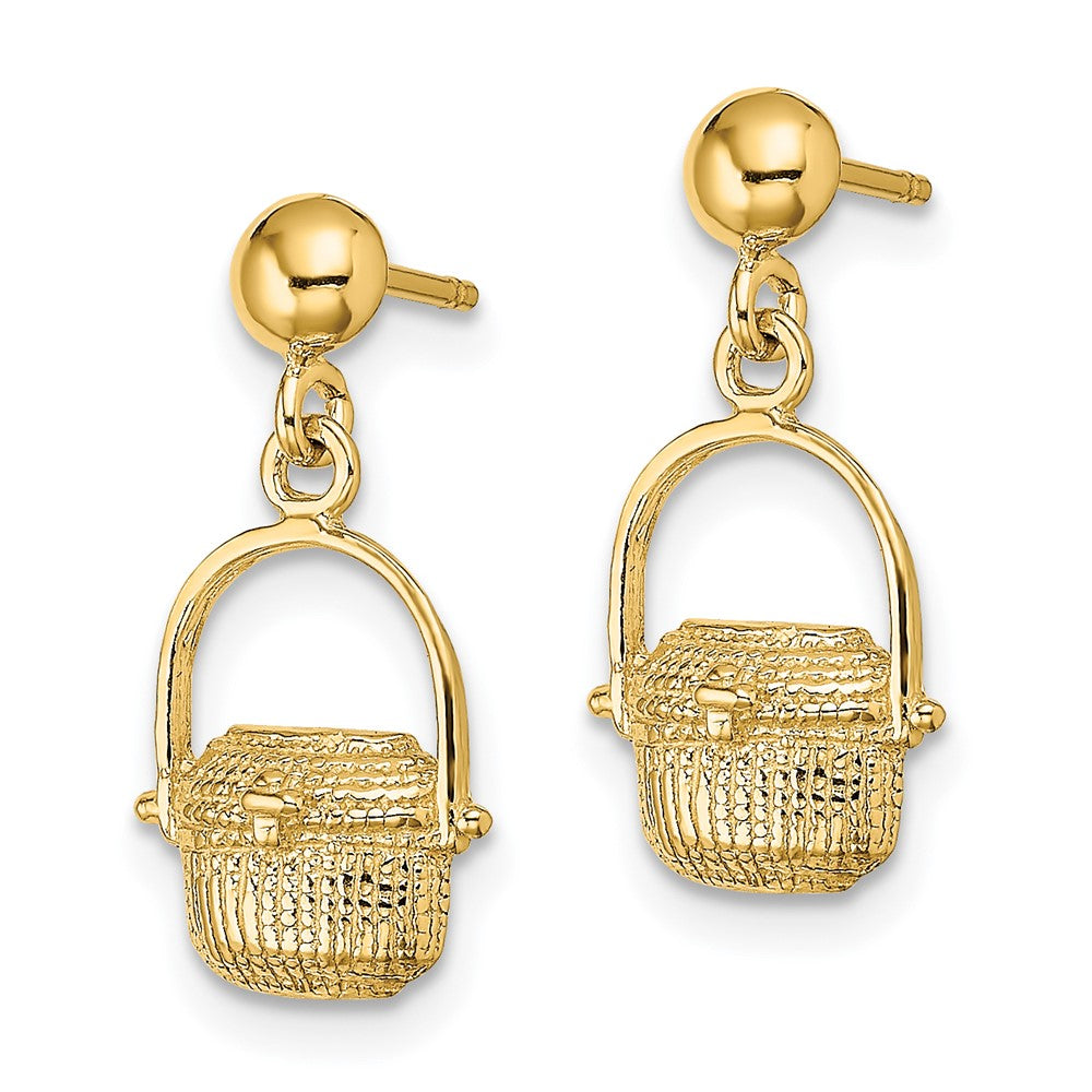 14K Gelbgold Nantucket Korb Ohrringe
