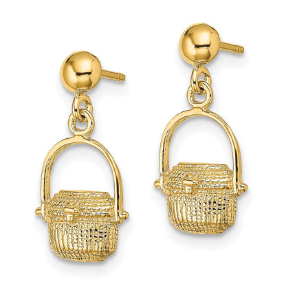14K Gelbgold Nantucket Korb Ohrringe
