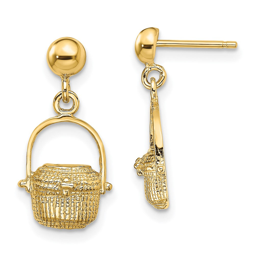 14K Gelbgold Nantucket Korb Ohrringe