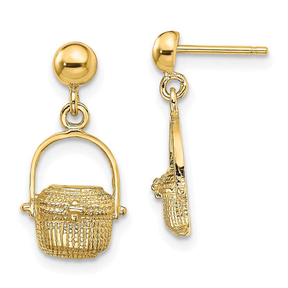 14K Gelbgold Nantucket Korb Ohrringe