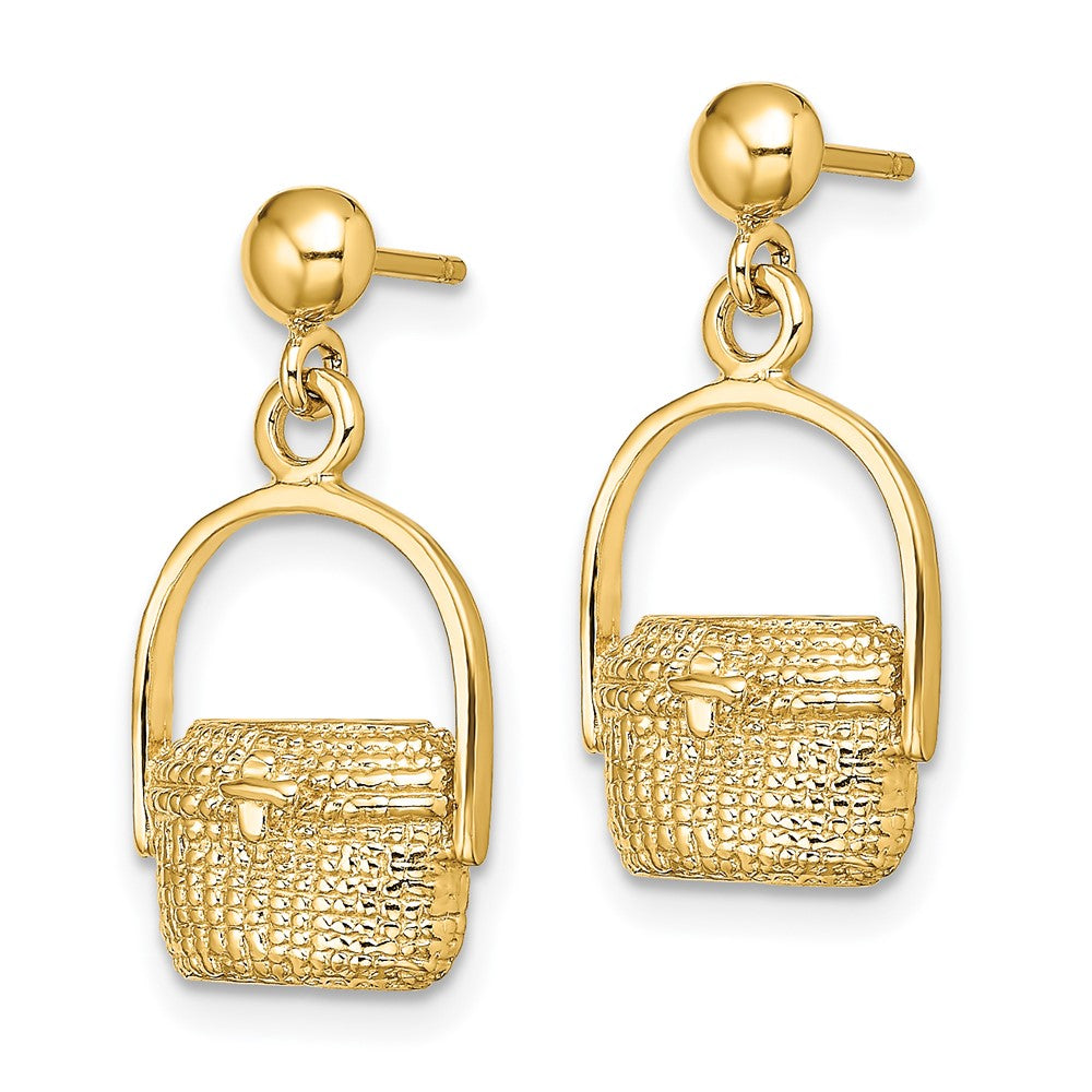 14K Gelbgold Nantucket Korb Ohrringe