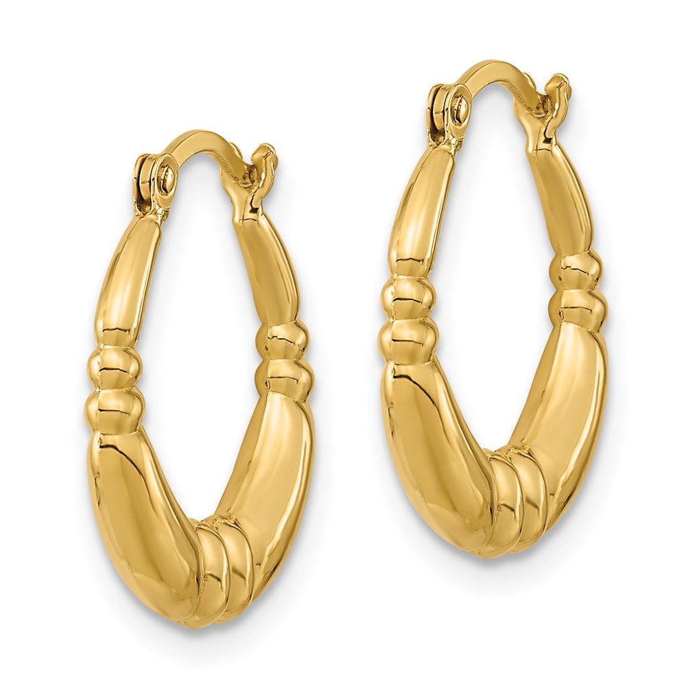 14K Gelbgold Poliert Creolen
