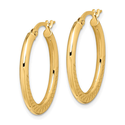 14K Gelbgold Creolen