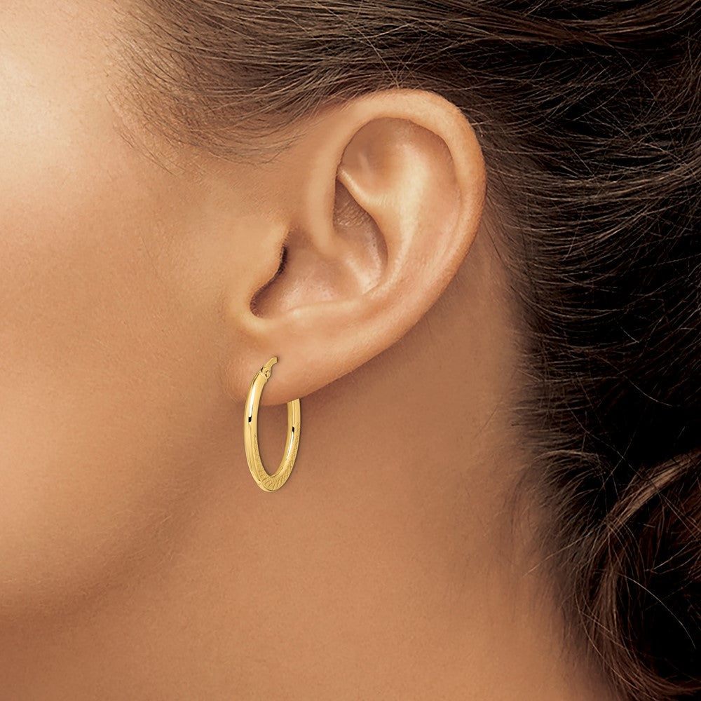 14K Gelbgold Creolen