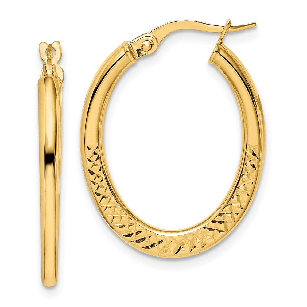14K Gelbgold Creolen