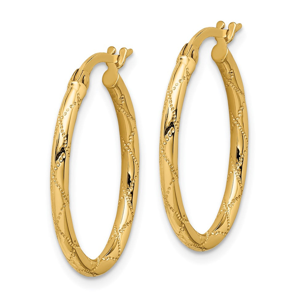 14K Gelbgold Creolen