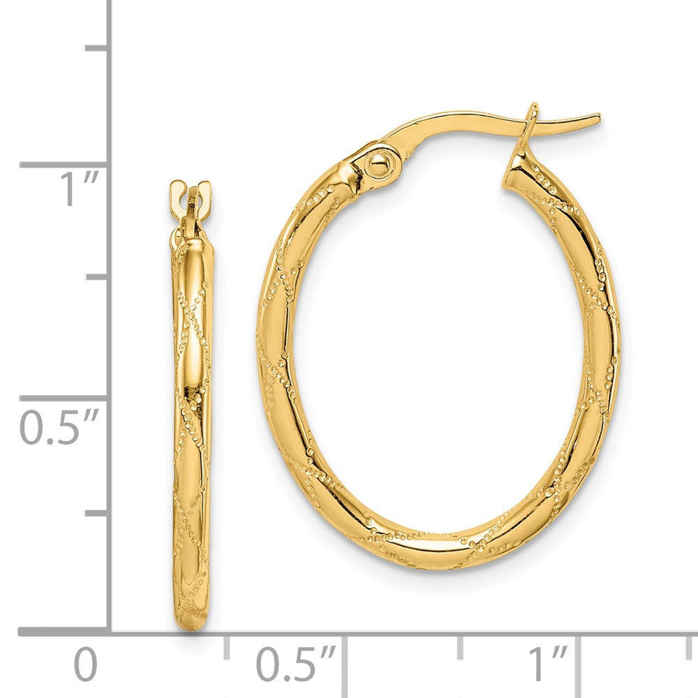 14K Gelbgold Creolen
