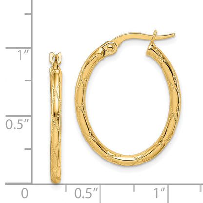 14K Gelbgold Creolen