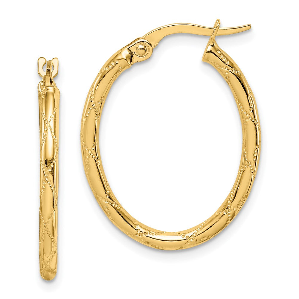 14K Gelbgold Creolen
