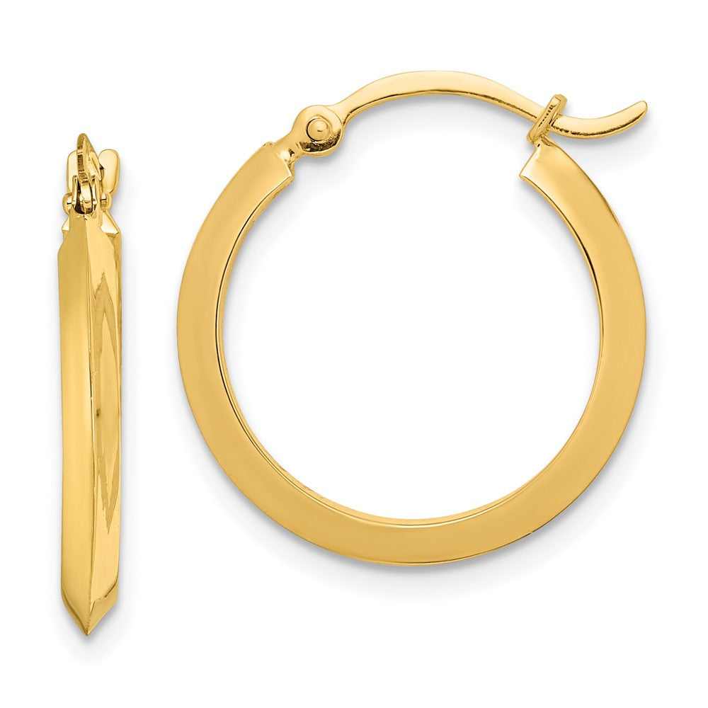 14K Gelbgold Poliert Creolen