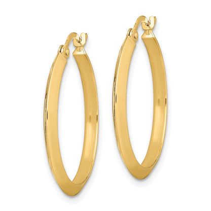 14K Gelbgold Poliert Creolen