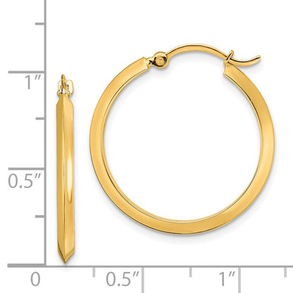 14K Gelbgold Poliert Creolen