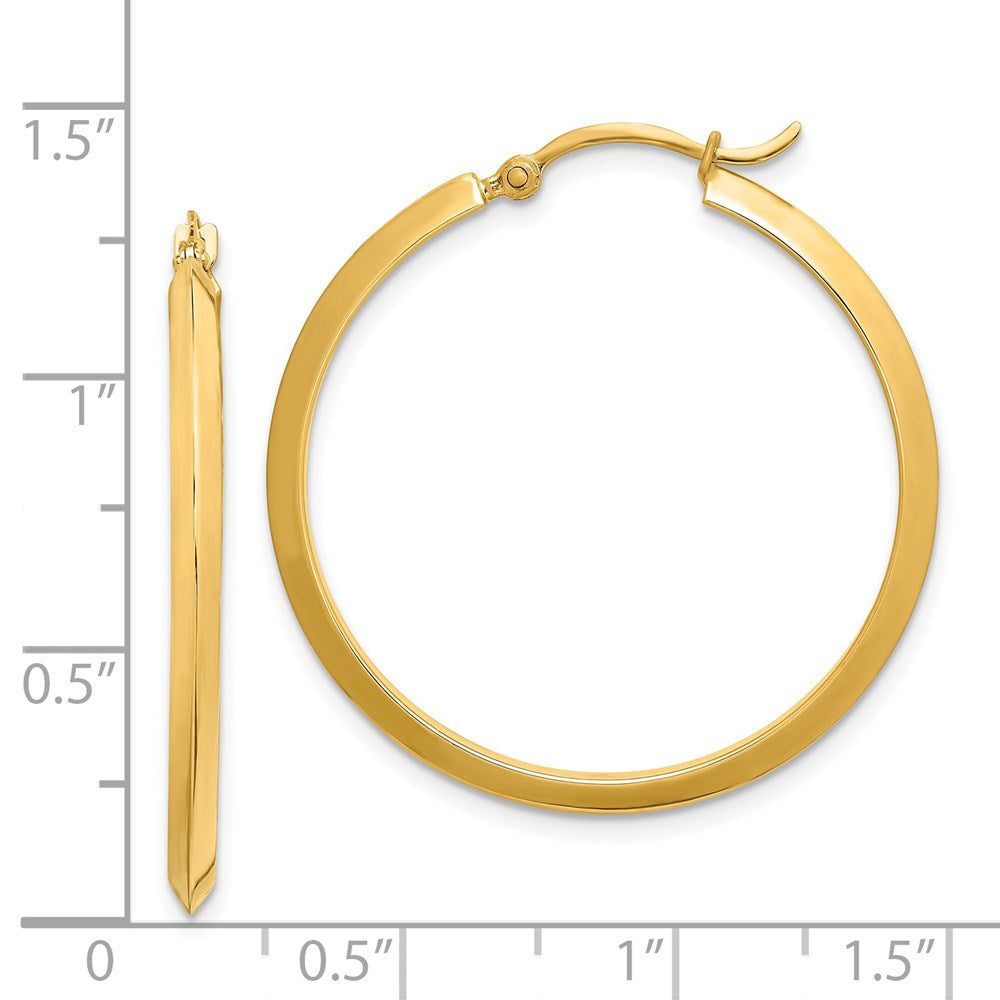 14K Gelbgold Poliert Creolen