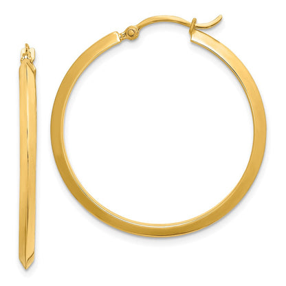 14K Gelbgold Poliert Creolen