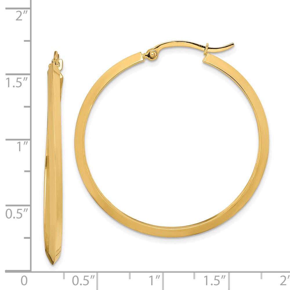 14K Gelbgold Poliert Creolen