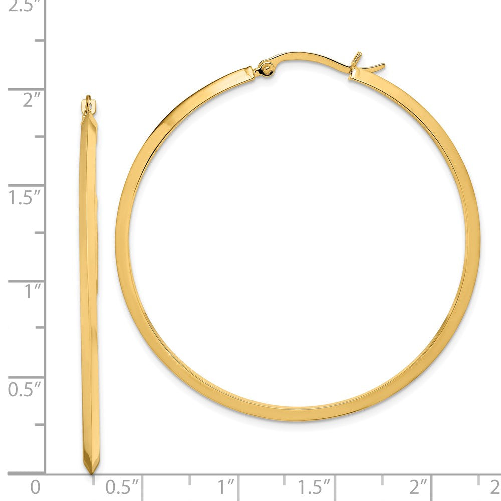 14K Gelbgold Poliert Creolen