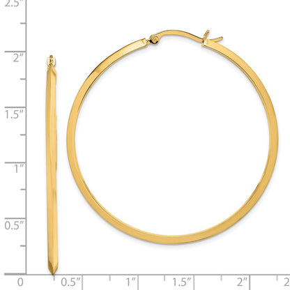 14K Gelbgold Poliert Creolen