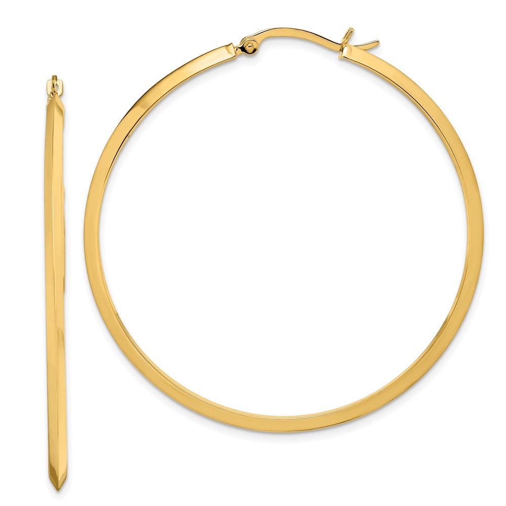14K Gelbgold Poliert Creolen