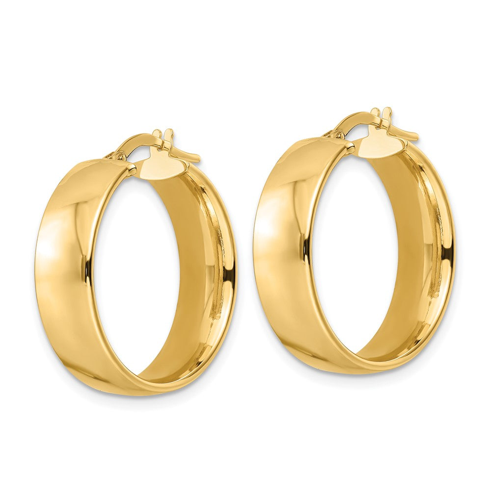 14K Gelbgold Poliert Creolen