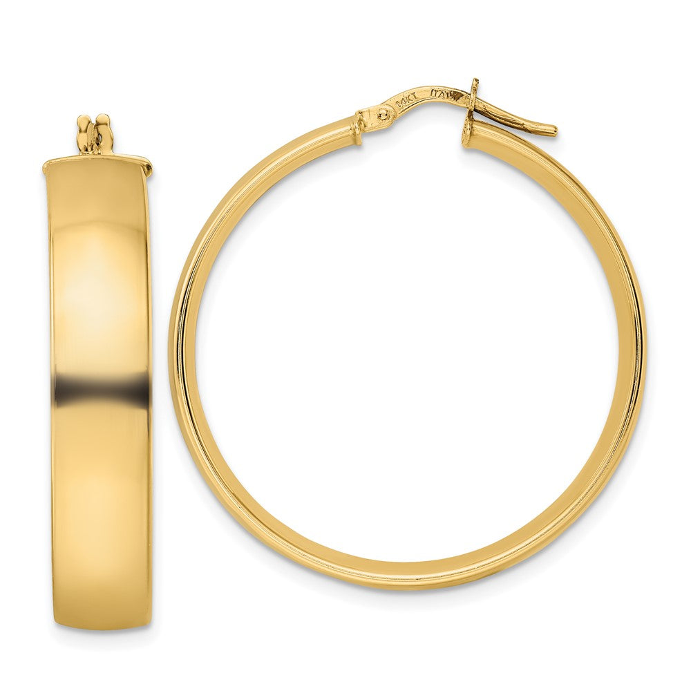14K Gelbgold Poliert Creolen