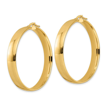 14K Gelbgold Poliert Creolen