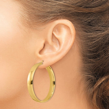 14K Gelbgold Poliert Creolen