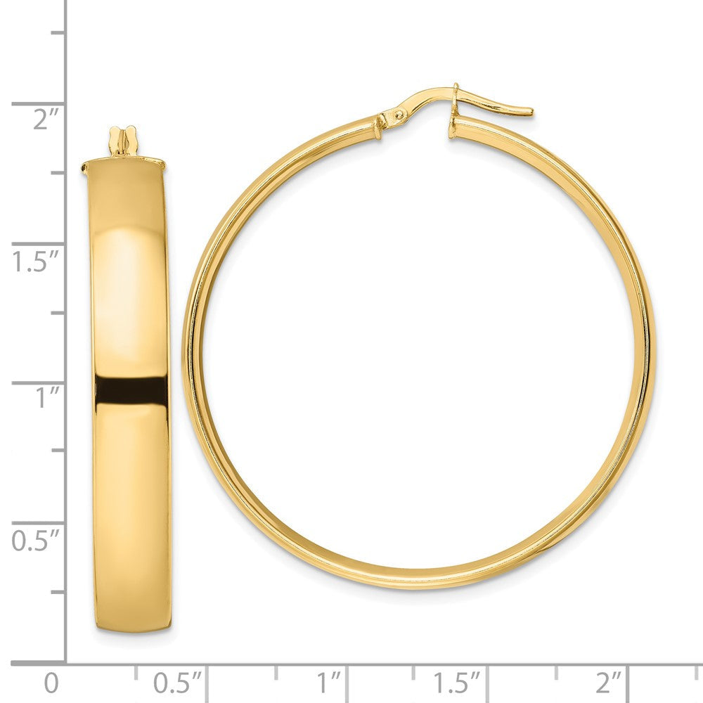 14K Gelbgold Poliert Creolen